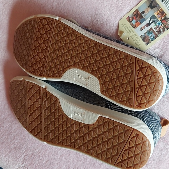 TOMS Denim Blue Lace-Up Cabrillo - Picture 4 of 7